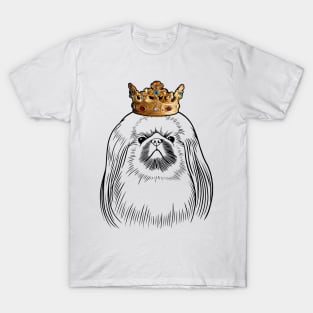 Pekingese Dog King Queen Wearing Crown T-Shirt